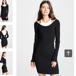 NWOT T by Alexander Wang layered mini dress size s